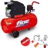 FIAC COMPRESSORE ARIA 50 LITRI FIAC COMPLETO DI KIT ARIA COMPRESSA MOD COSMOS 255