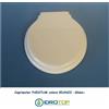 ACB/COLBAM Copriwater Globo PAESTUM BIANCO Cerniera Rallentata Soft Close Cromo-Sedile-Asse