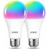 LVWIT Lampadina LED Smart Wifi Attacco E27, Forma A70, 12W Equivalenti a 100W, 1