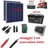 aleshop82 Kit Fotovoltaico Inverter 3000W Pannello Solare 200W Batteria 104 150 200ah