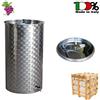 Belvivere CONTENITORE IN ACCIAIO INOX PER VINO 300 LT CON GALLEGGIANTE AD ARIA E RUBINETTO