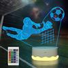 Attivolife Lampada da calcio 3D, Portiere Illusion LED Night Light con
