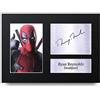 HWC Trading Ryan Reynolds A4 Senza Cornice Firmato Regalo Visualizzazione delle