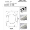 ACB/COLBAM Copriwater Flaminia SPIN BIANCO Cerniera Rallentata Soft Close