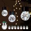 GIGALUMI 8 Pack di Luci Solari Appese, Globo di Crepuscolo a LED Bianchi Con Lan