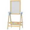 AIYAPLAY Cavalletto da Disegno Doppia Lavagna per Gesso e Pennarelli Magnetica
