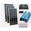 jarrett KIT FOTOVOLTAICO GIORNALIERO INVERTER 3000W-4000W ONDA PURA PANNELLO batteria