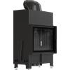 Kratki Comignolo aereo FLOKI S semplice 8 kW Ø 160 con termotec nero e chiusura.