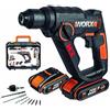 Men at Worx srl Worx WX390.1 H3 Martello Pneumatico, Trapano e Avvitatore, 3 in 1 Cordless a Bat