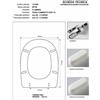 ACB/COLBAM Copriwater Flaminia SPIN BIANCO Cerniera Cromo-Sedile-Asse Wc