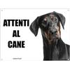 Lovelytiles DOBERMANN attenti al cane mod 1 TARGA cartello IN METALLO (20x30)