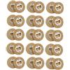 Eurowagens 30PCS Fai da Te Bambù Forma Rotonda Bottiglia Apriscatole Coaster Frigo Magnete