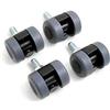 Design61 Ruote Doppie per mobili, con Perno filettato, M10 x 25 mm