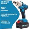 Tmaka avvitatore bulloni ad impulsi a doppia batteria pistola pneumatico auto 68V
