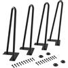 WINSOON Set di 4 Gambe per mobili 30 cm gambe tavolo per la protezione del pavim