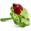 Swarovski 5666852 Idyllia Coccinella e Quadrifoglio
