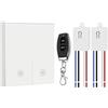 QIACHIP Kit di Interruttore luce telecomando senza fili, AC 220V 230V Mini Ricev