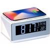 SVEGLIA OROLOGIO DIGITALE CON CARICATORE CARICABATTERIA WIRELESS SMARTPHONE