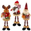 KAHEIGN 3 Pz Figurine Di Peluche Natalizie, Seduta Babbo Natale, Pupazzo Di Neve
