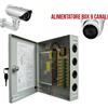 yfa ALIMENTATORE STABILIZZATO BOX 9 CANALI USCITE CENTRALINA X TELECAMERA ANTIFURTO