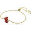 Swarovski 5656841 Braccialetto Swan Cigno Piccolo, Rosso