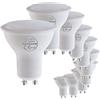 SUNSEED 10x GU10 6W, LAMPADINA LED FARETTO, Luce Calda 3000K 490 Lumen 120°