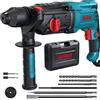 ENEACRO Martello Perforatore SDS-Plus, 6 Velocità Variabili con 4 Funzioni, Friz