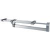 Emuca 7086762 Barra Appendiabiti Estraibile per Armadio, Lunghezza 350mm, argent