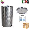 Non Applicabile CONTENITORE ACCIAIO INOX PER VINO 100 LT CON GALLEGGIANTE AD OLIO E RUBINETTO