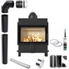 KRATKI LUCY 14 kW Ø 200 Inserto Camino a Legna con Kit di Installazione
