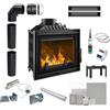Kratki Caminetto ghisa KRATKI ANTEK DECO Ø180 10kW legna ECO kit montaggio