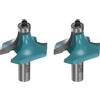 QUARKZMAN 2pz Fresa per Bordi Arrotondati 1/2 Attacco 11/16" Punta