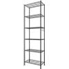 Himimi - Scaffale da cucina, in metallo, con ganci laterali, cromato, 54