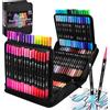 FORETOY Brush Pen 100 colori Pennarelli Lettering, Dual Brush Pen con Punta Fine