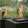 Kratki Stufa a Gas da Esterno Patio con vetri nero controllo automatico 8,2 kW