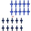 Eurowagens 10 Pezzi Quadri per Valvola Pesce Serbatoio Pompa Aria Plastica 4mm Id T