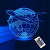 Lightzz Airplane 3D Illusion Night Light LED Earth Lampada da tavolo 16 regali di comple