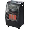 STUFA A GAS VENTILATA INFRAROSSI 4,2 KW PORTATILE RUOTE VANO BOMBOLA GPL 15 KG