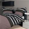 Janine biancheria da letto in soffice flanella, torrone-Nero, 100% cotone, nouga