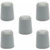 sossai® 5 x Fermaporta NTS | Modello: Bernd | altezza: 30 mm | Ø: 27 mm | Colore