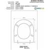 ACB/COLBAM Copriwater Flaminia LINK/MINILINK BIANCO Cerniera Rallentata Soft Close