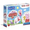 Clementoni - 20829 - Supercolor Puzzle - My First Puzzle - Peppa Pig - 3+6+9+12