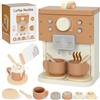 AIYAPLAY Macchina del Caffè per Bambini Giocattolo in Legno con Accessori