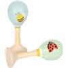 Small Foot Maracas Piccoli Amici in Legno, Strumenti a sonaglio di Alto Valore c
