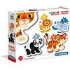 Clementoni - 20810 - My First Puzzle - Wild animals - 3-6-9-12 Pezzi