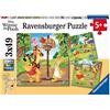 Ravensburger - Puzzles Winnie The Pooh Confezioni Da 3 | Puzzle Bambini 5 Anni O