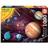 Educa - Puzzle 1000 pezzi Sistema Solare Fluorescente | Puzzle spazio | Misura 6