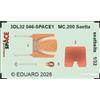Eduard Accessories: MC.200 Saetta seatbelts SPACE for Italeri in 1:32 [7307346]