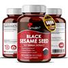 Amalth Estratto di semi di sesamo nero 5000 mg capsule - 90 conteggi - supporta una ...