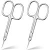 ACWOO Forbici per Unghie, 2 Pezzi Forbici per Cuticole in Acciaio Inox Extra Aff